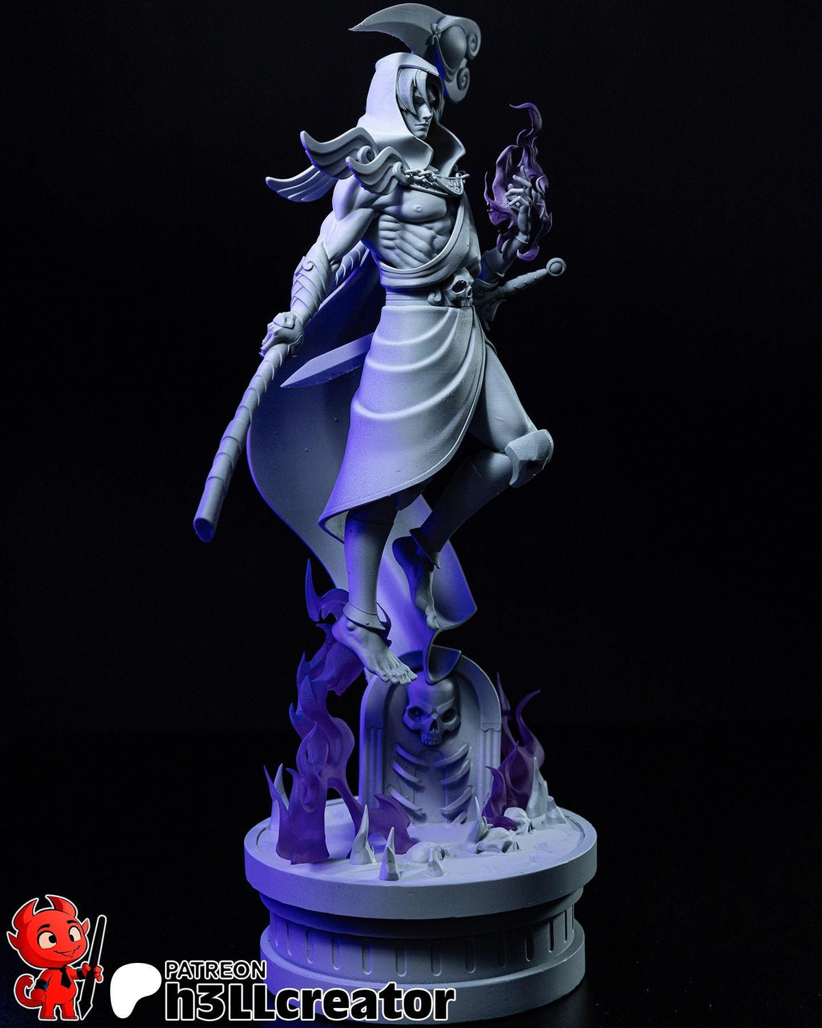 Thanatos Figure - Hades - paintable tabletop miniature product view