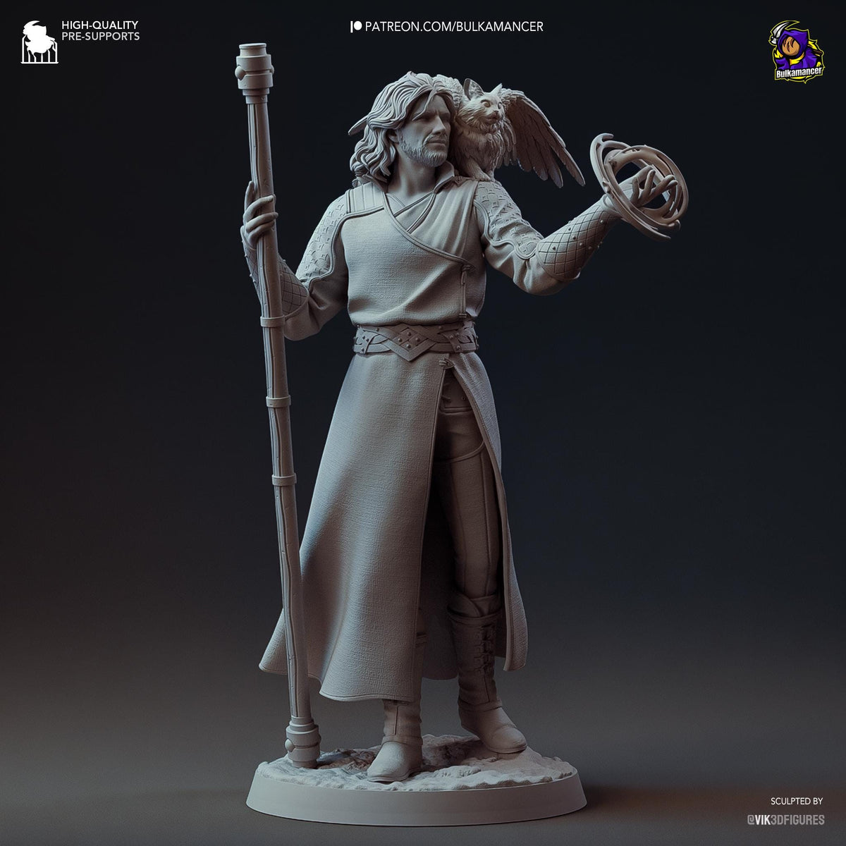 Gale Figure - Baldur's Gate 3 - paintable tabletop miniature product view