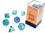 Chessex Nebula Oceanic/gold Luminary Polyhedral 7-Dice Set