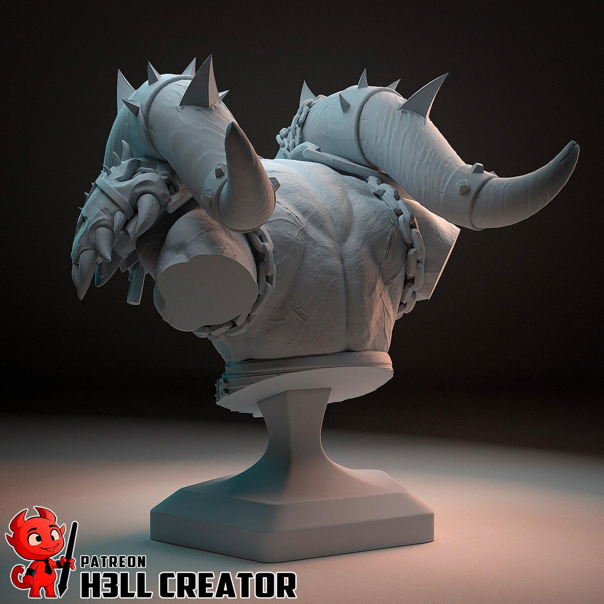 Garrosh Hellscream Bust - World of Warcraft - resin miniature view 6