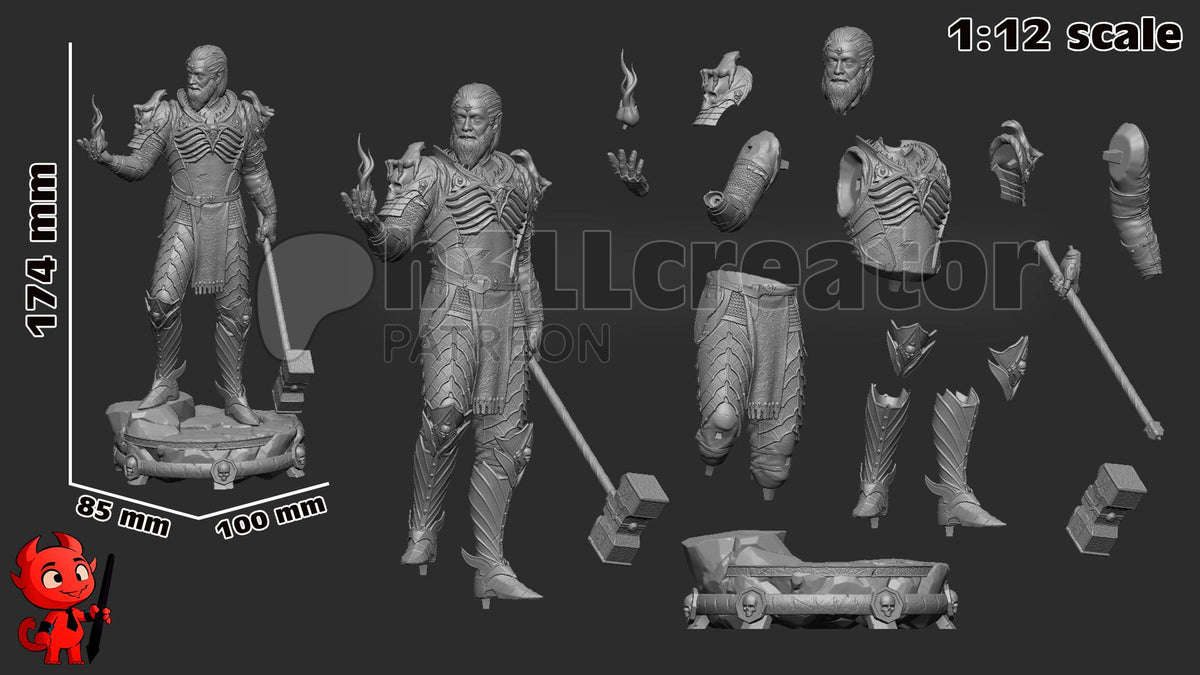 Ketheric Thorm Figure - Baldur's Gate 3 - resin miniature view 8