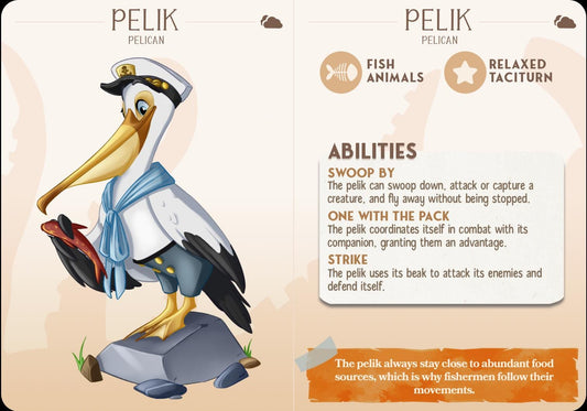 Pelican Bird Animal Companion Miniature - resin tabletop miniature alternate angle