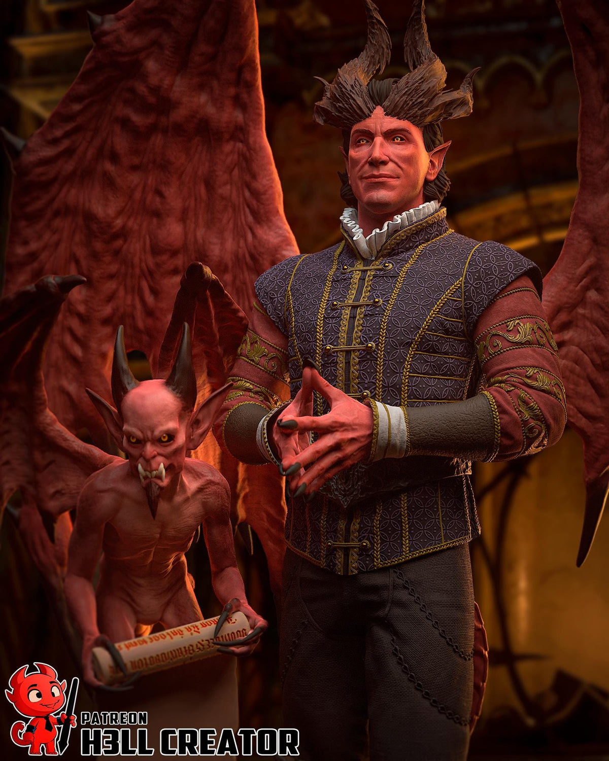 Raphael Figure - Baldur's Gate 3 - resin miniature view 8