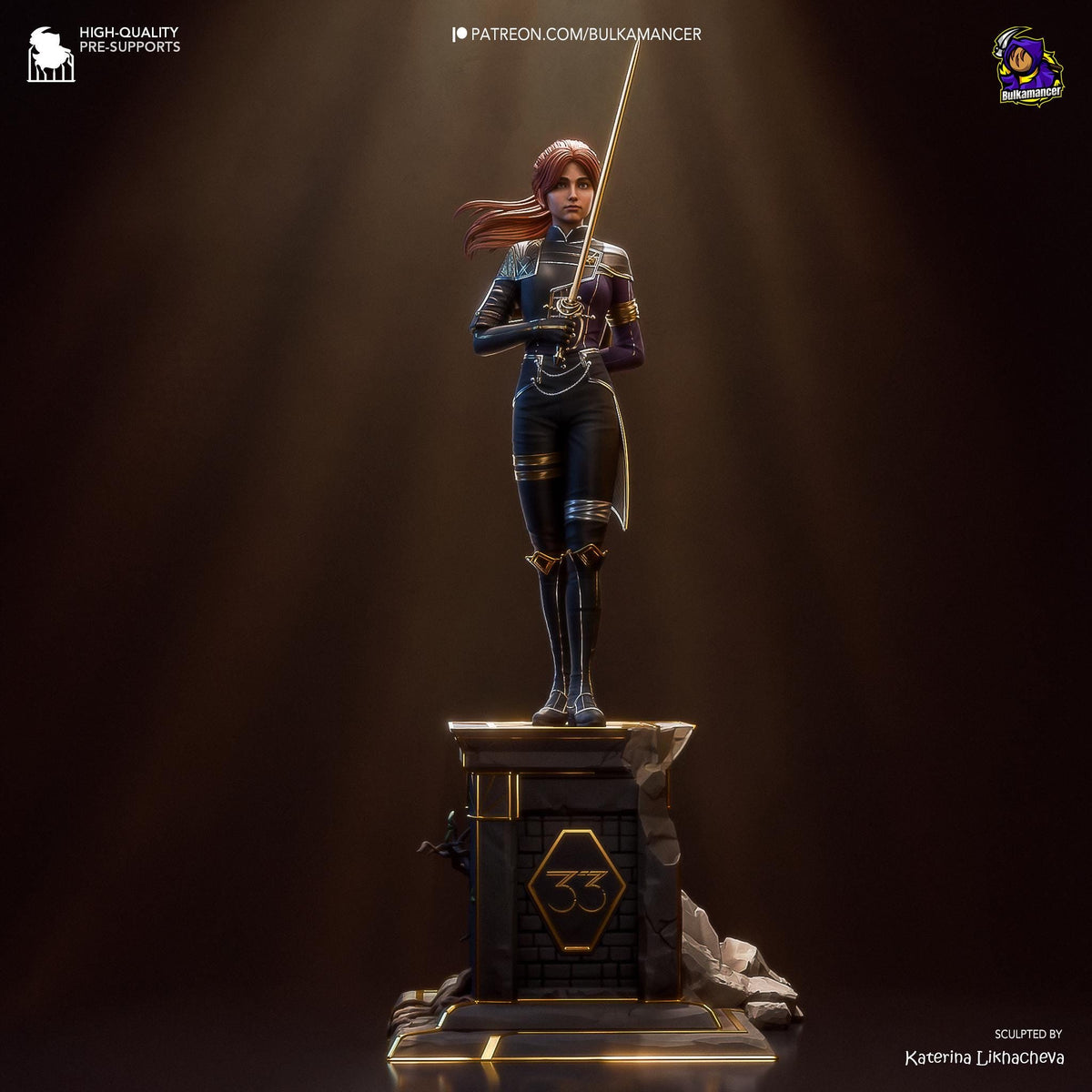 Maelle Figure - Clair Obscur: Expedition 33 - resin tabletop miniature front view