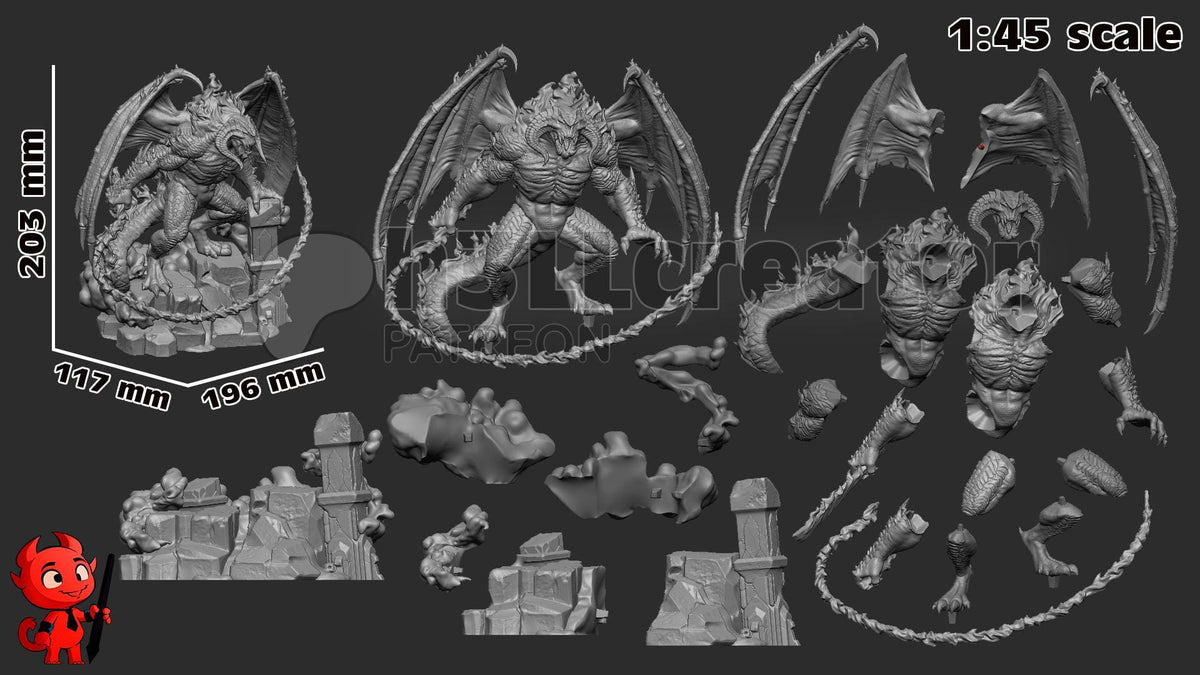Balrog Figure - The Lord of the Rings - resin miniature view 6