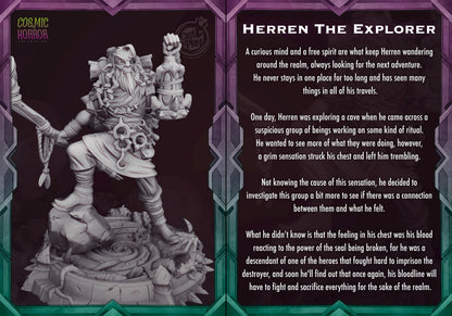 Wizard Miniature - 3D printed miniature detail view