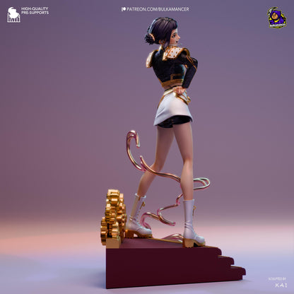 Zoey KPop Demon Hunters Figure - 3D printed miniature detail view