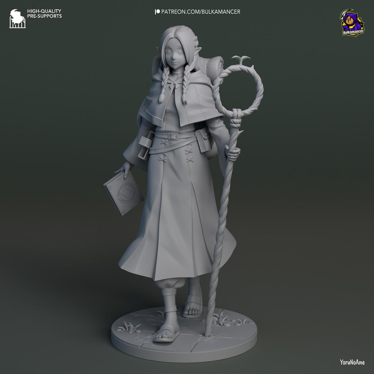 Marcille Figure - Delicious in Dungeon - paintable tabletop miniature product view