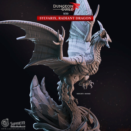 Dragon Miniature - resin tabletop miniature alternate angle