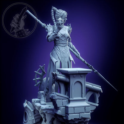 Shadowheart Figure - Baldur's Gate 3 - resin tabletop miniature alternate angle