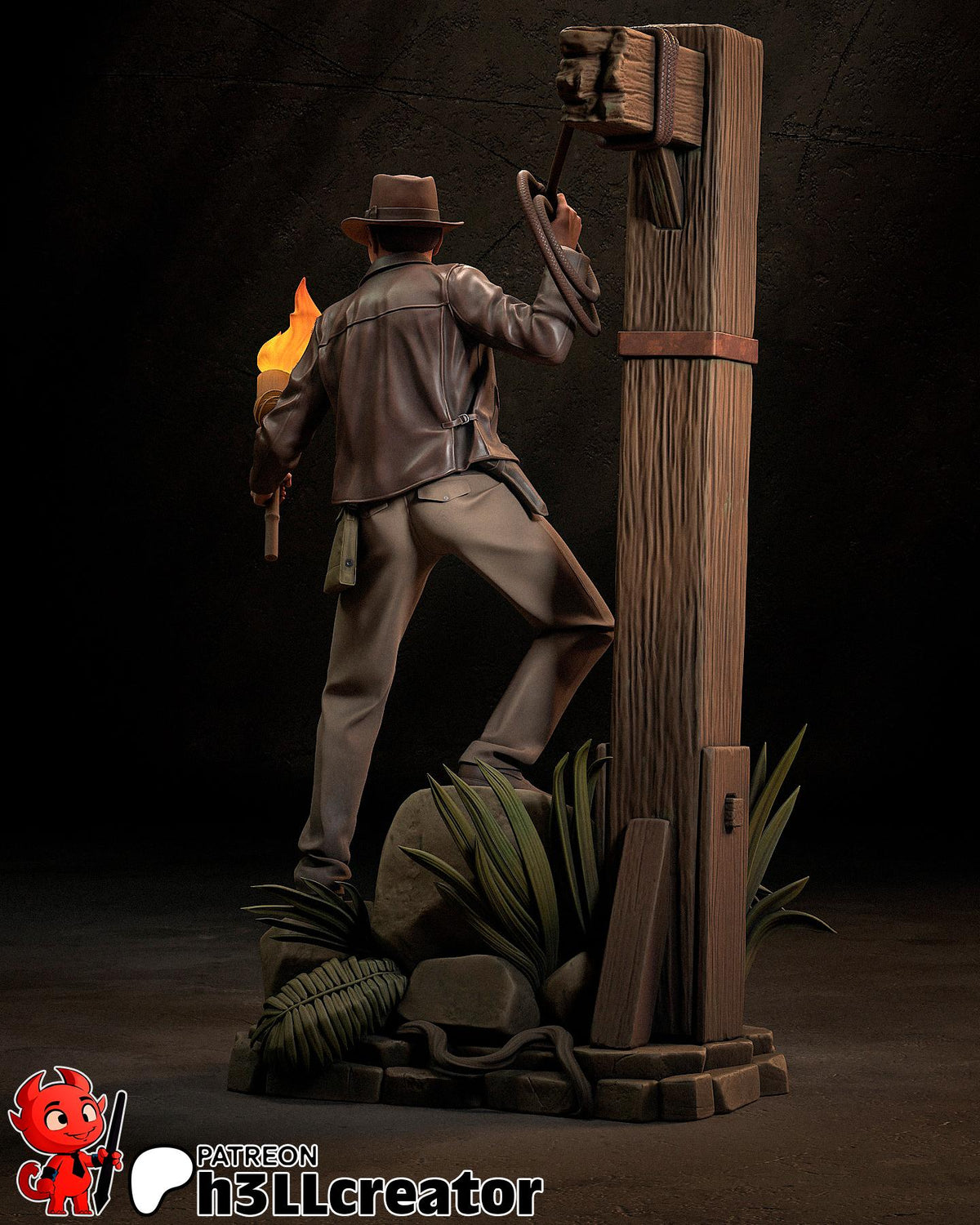 Indiana Jones Figure - paintable tabletop miniature product view
