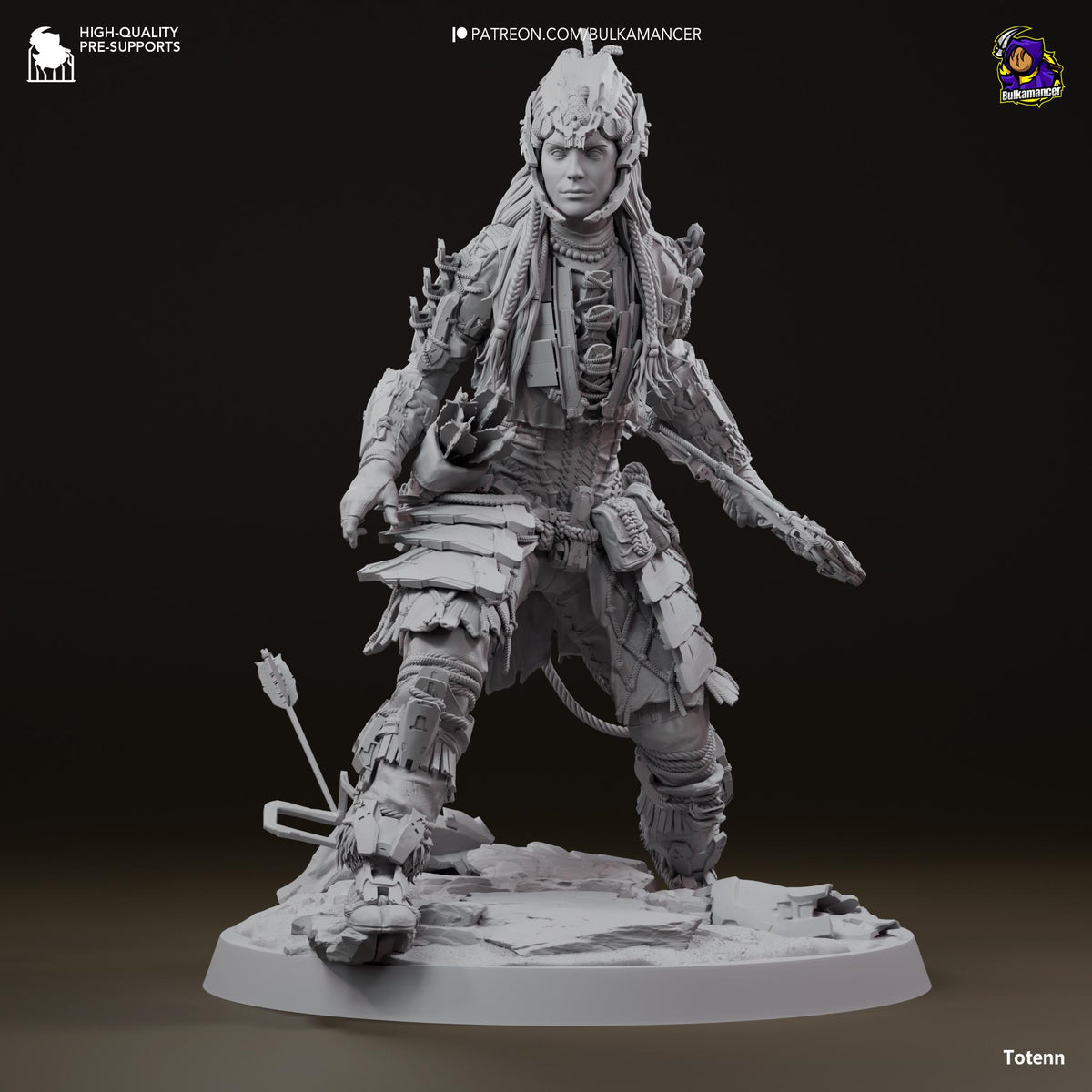 Aloy Horizon Forbidden West Figure - paintable tabletop miniature product view