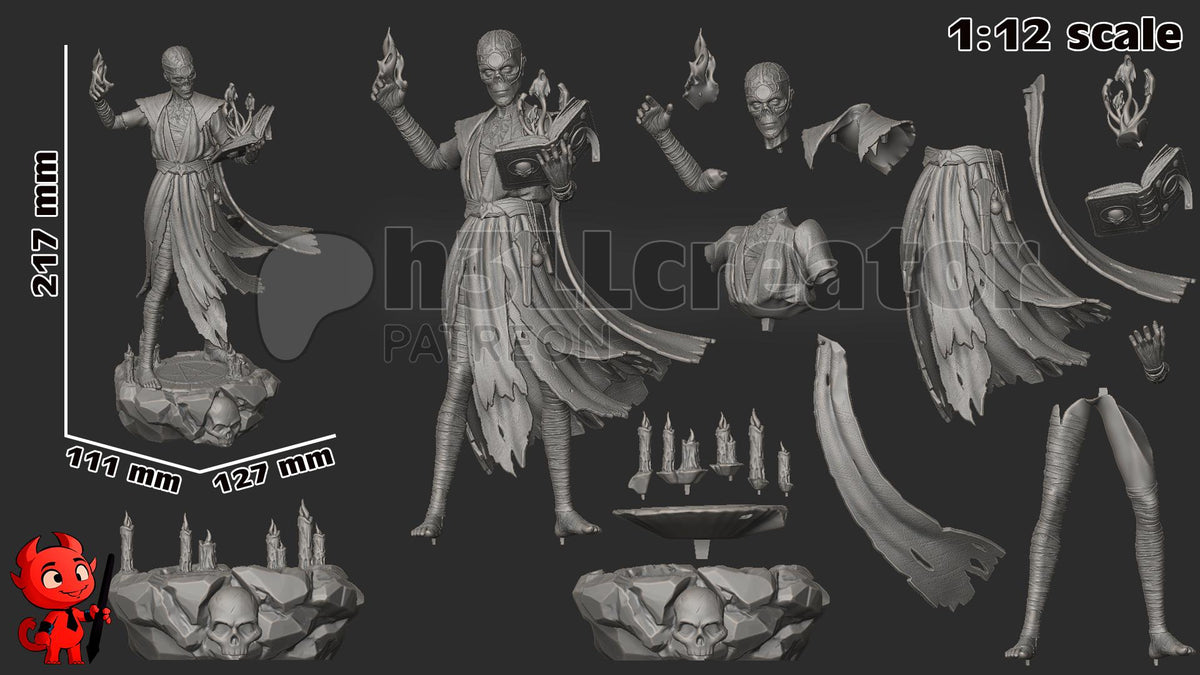 Withers Figure - Baldur's Gate 3 - paintable tabletop miniature product view