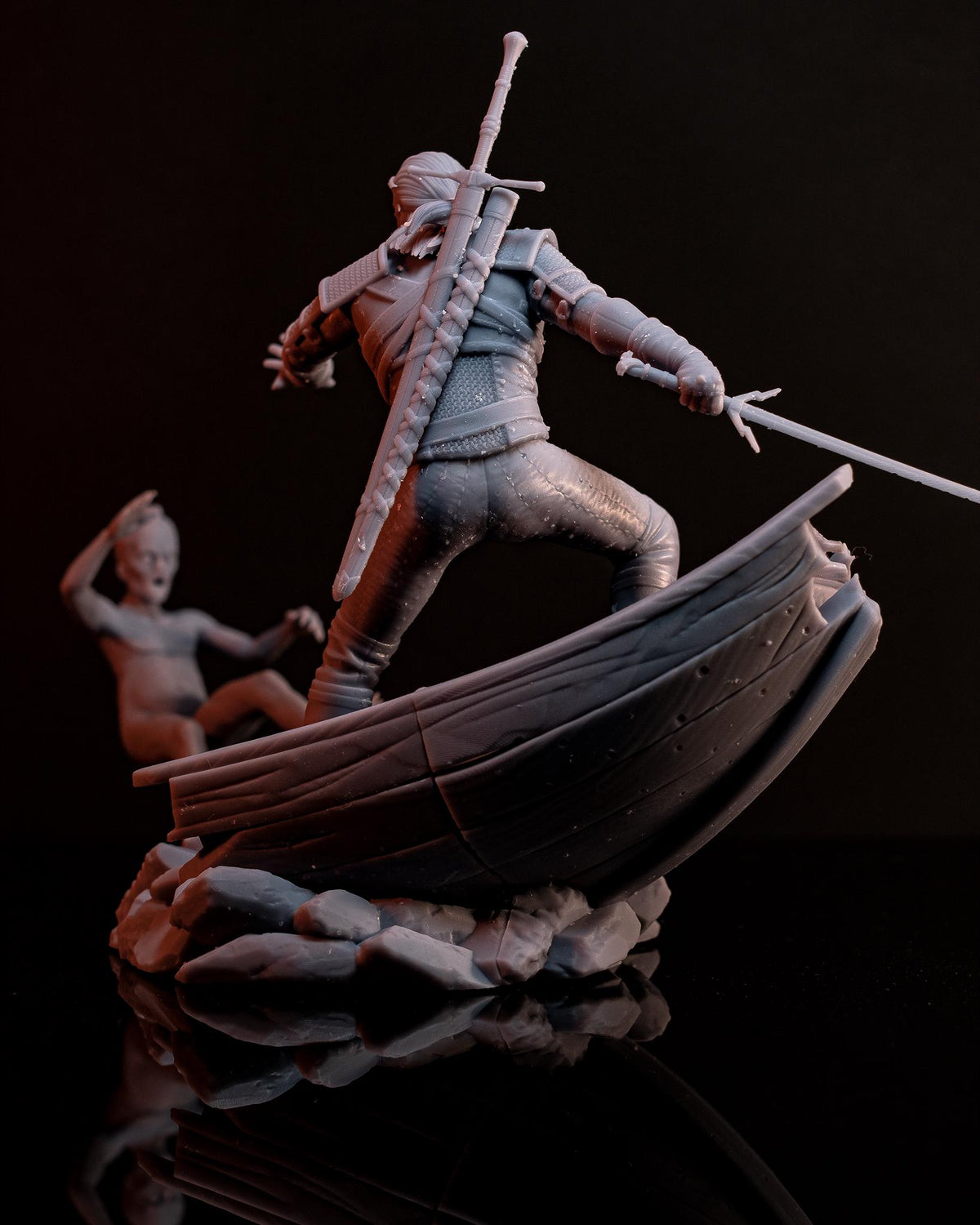 Geralt of Rivia The Witcher Figure - resin miniature view 6