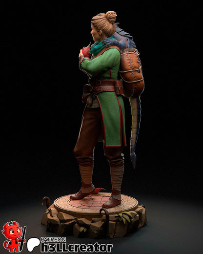 Zoe Split Fiction Figure - paintable tabletop miniature product view
