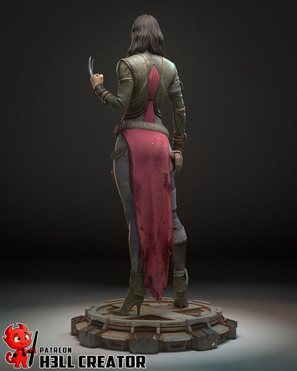 X 23 Figure - 3D printed miniature detail view
