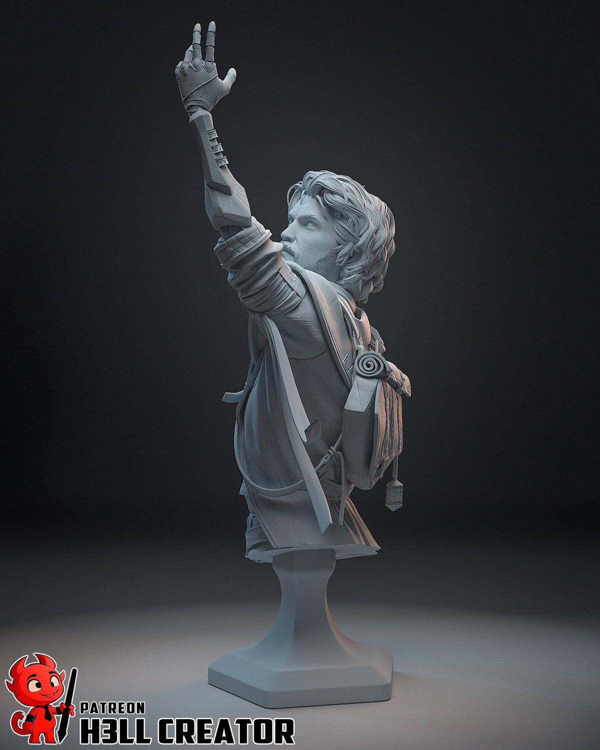 Gustave Bust - Clair Obscur: Expedition 33 - resin tabletop miniature alternate angle