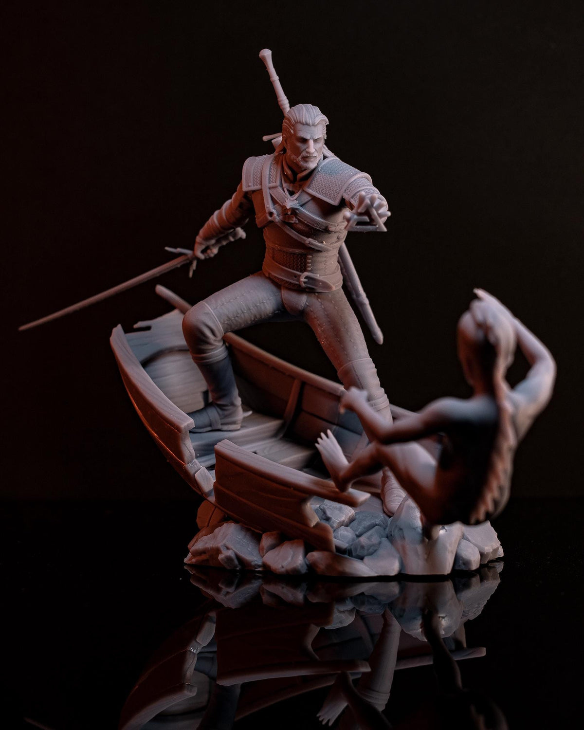 Geralt of Rivia The Witcher Figure - resin miniature view 5
