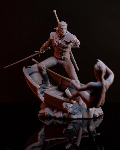 Geralt of Rivia The Witcher Figure - resin miniature view 5
