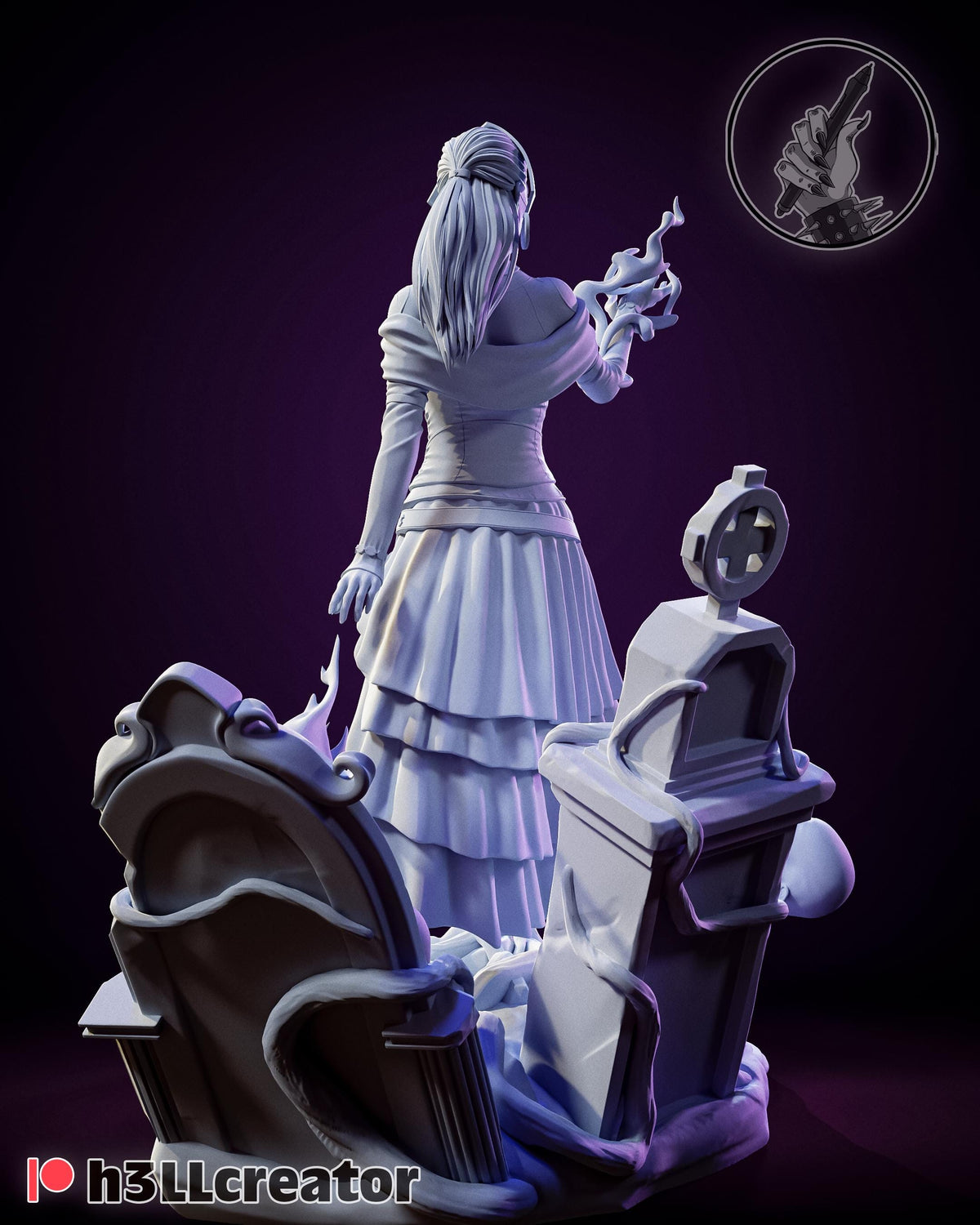 Liliana Vess Figure - paintable tabletop miniature product view