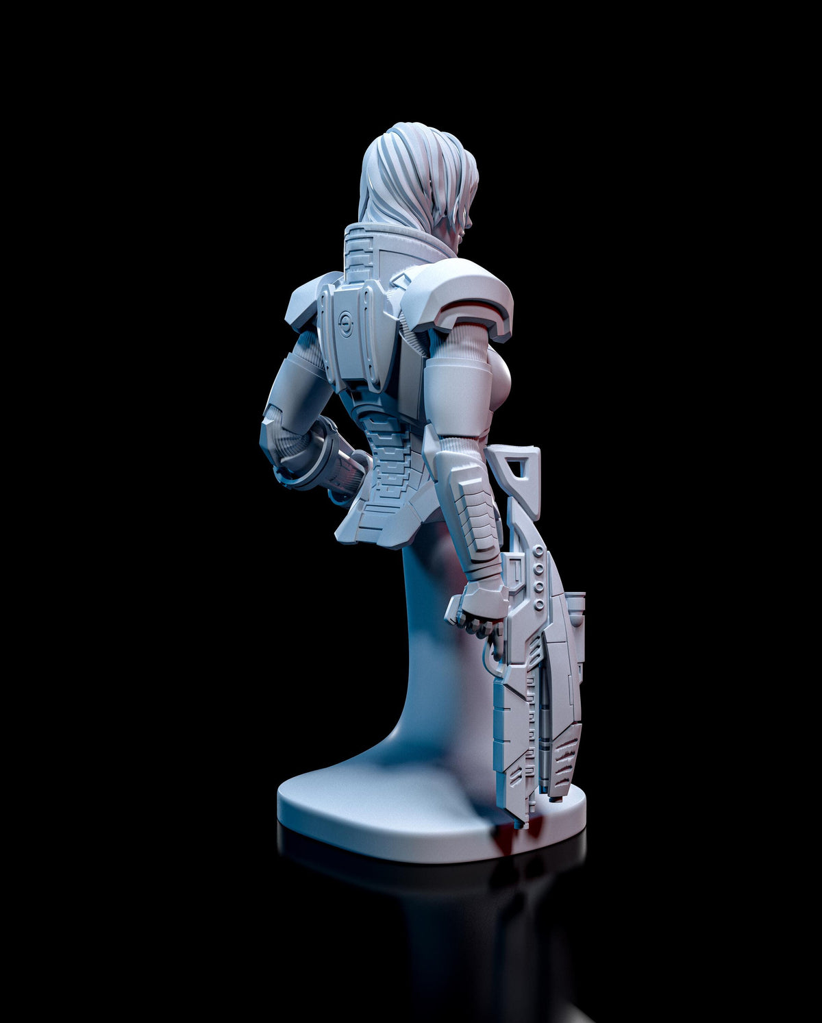 Commander Shepard female Bust - Mass Effect - paintable tabletop miniature product view
