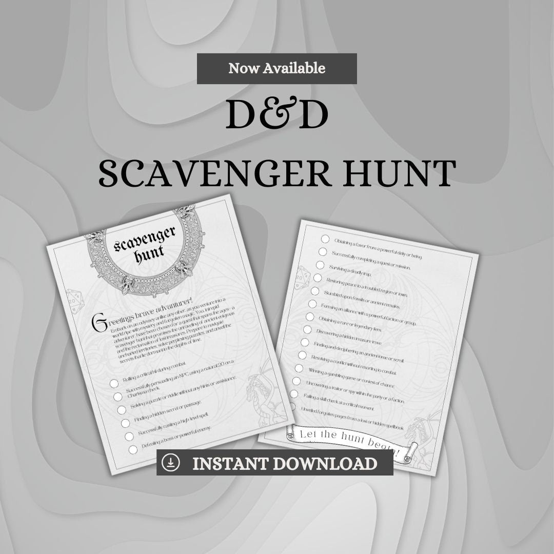 Scavenger Hunt - digital download preview