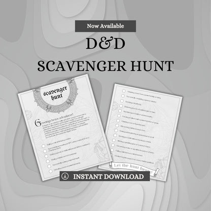 Scavenger Hunt - digital download preview