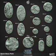 Riders of Doom Bases Set - resin tabletop miniature front view