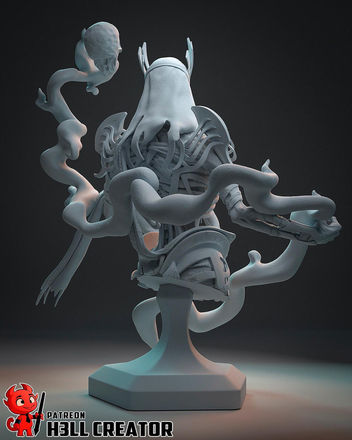 Vecna Bust - Baldur's Gate 3 - resin miniature view 7