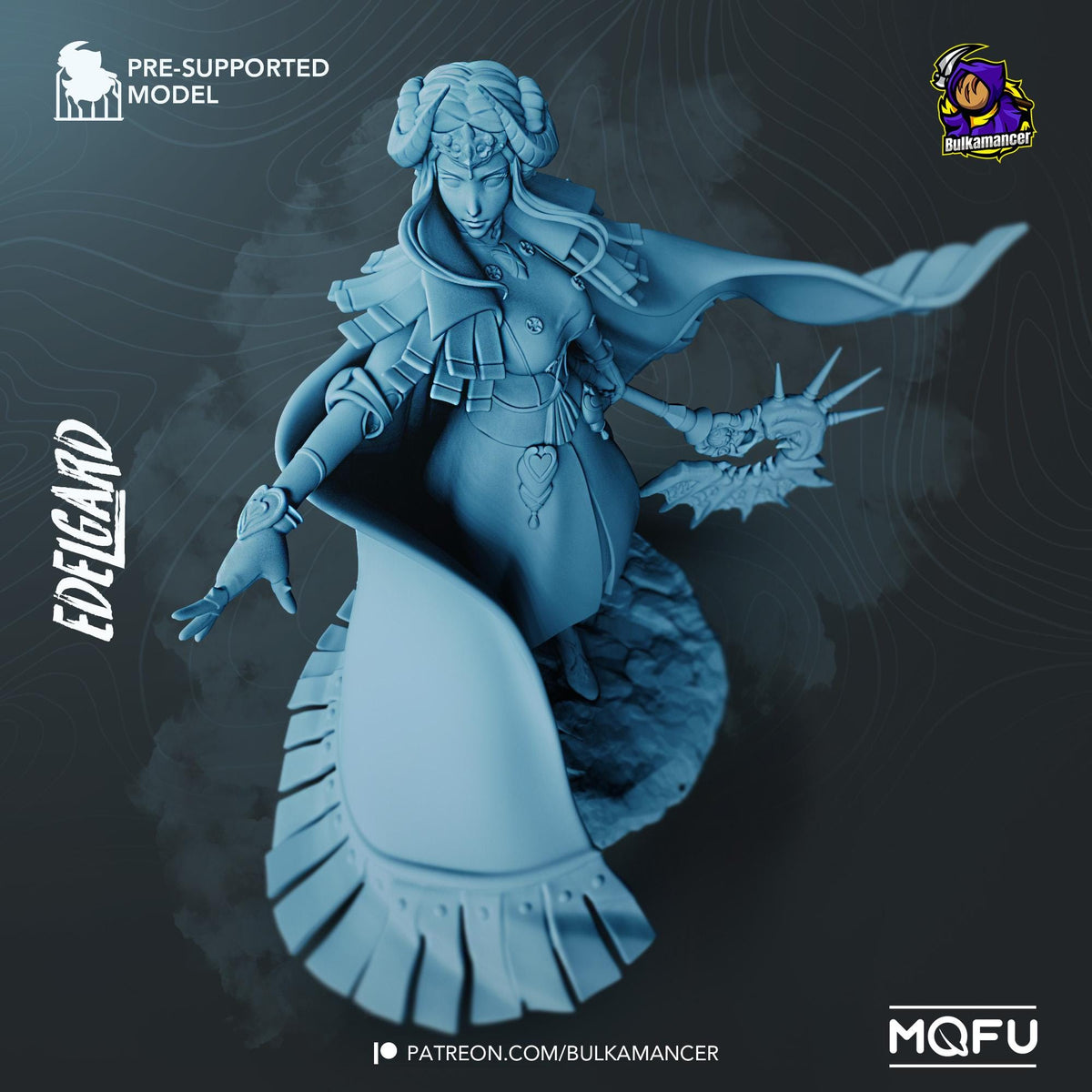 Edelgard Figure - Fire Emblem: Three Houses - paintable tabletop miniature product view