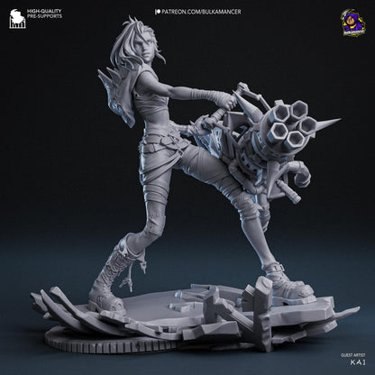 Jinx Fractured Figure - Arcane - resin miniature view 5