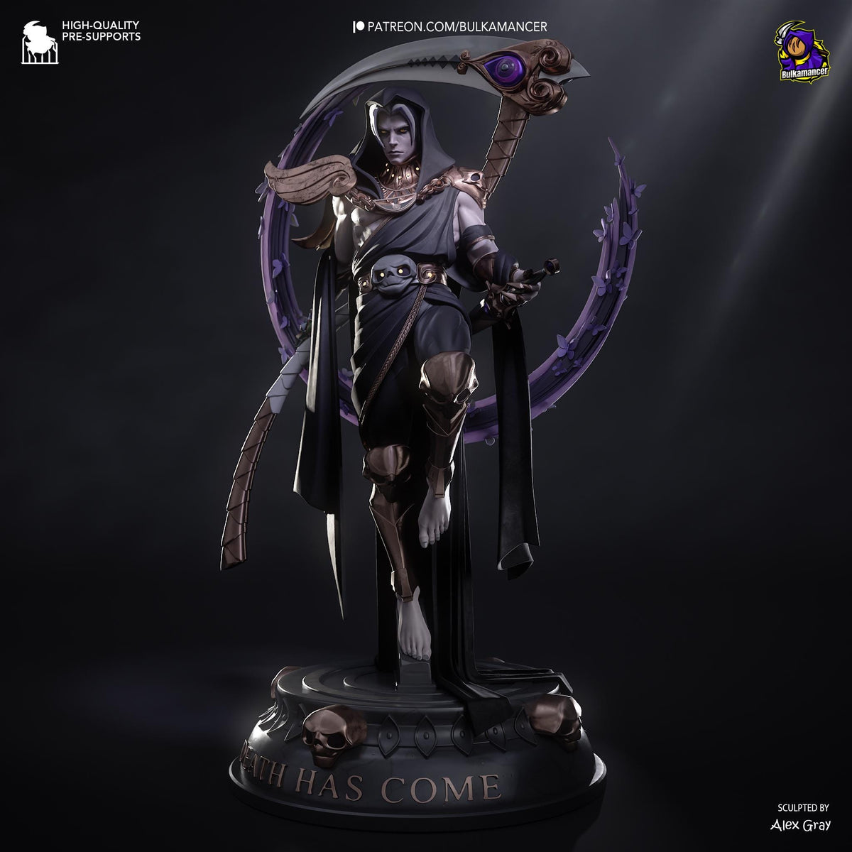 Thanatos Figure - Hades - paintable tabletop miniature product view