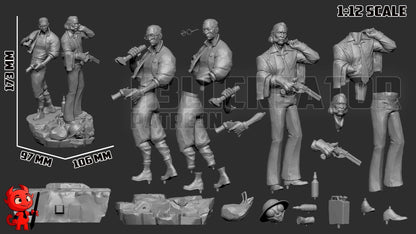 Harry and Kim Disco Elysium Figure - resin miniature view 8