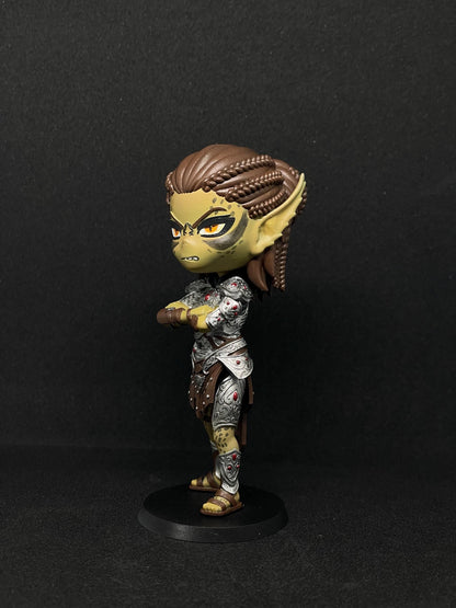 Lae'zel Chibi Figure - Baldur's Gate 3 - resin tabletop miniature alternate angle