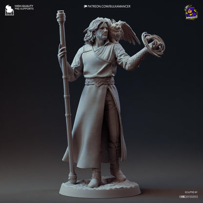 Gale Figure - Baldur's Gate 3 - resin tabletop miniature front view