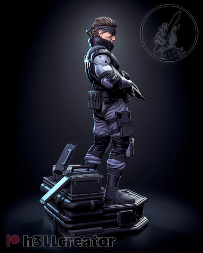 Solid Snake Metal Gear Solid Figure - resin tabletop miniature alternate angle