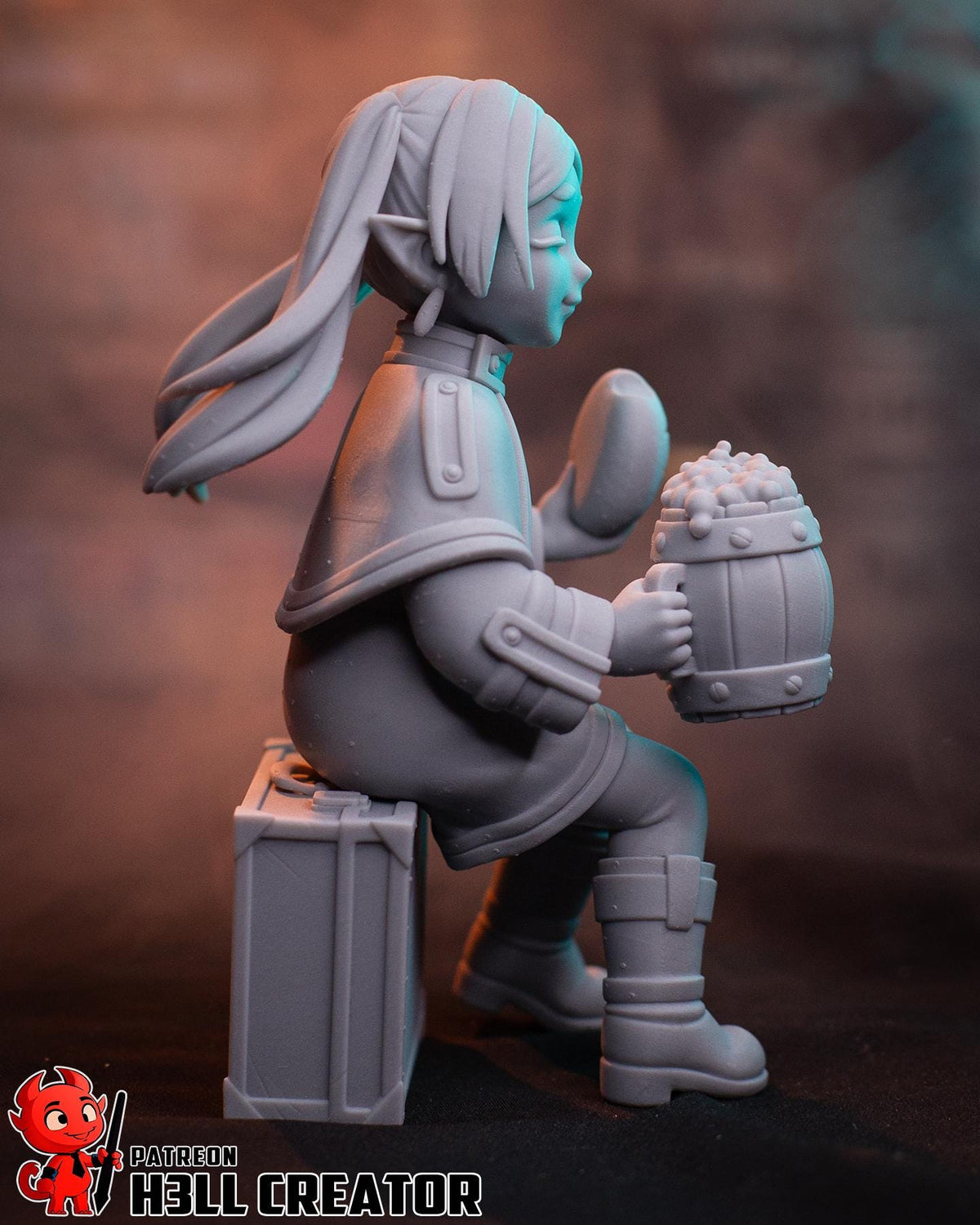 Frieren Figure - 3D printed miniature detail view