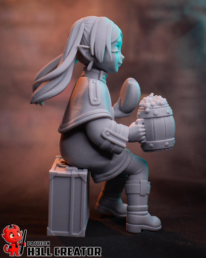 Frieren Figure - 3D printed miniature detail view
