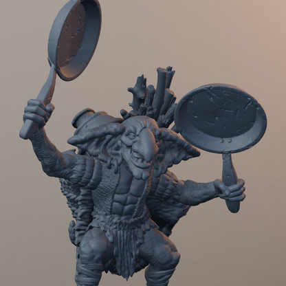 Goblins Fantasy Miniatures - Goblin Pans - detail upper view