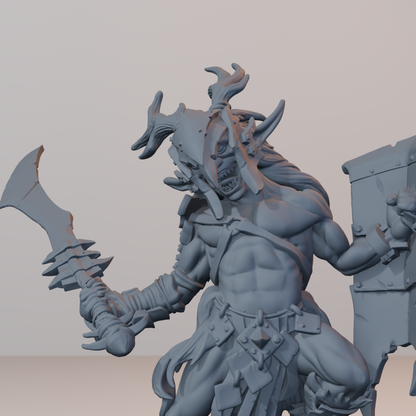 Pokeys Orc Miniatures - Pokeys Pose 03 - detail upper view