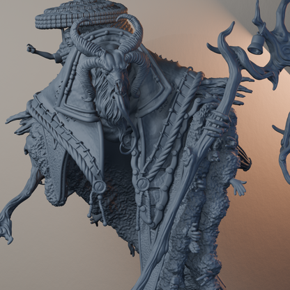 Krampus Fantasy Miniatures - Krampus Body 02 - detail upper view