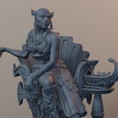 Daughters Of Sekhmet Egyptian Fantasy Miniatures - Daughters of Sekhmet Decap Pose 01 - detail upper view