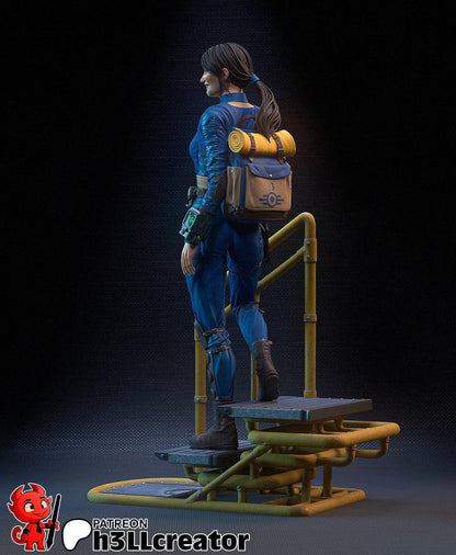 Lucy MacLean TV Character Fallout Figure - paintable tabletop miniature product view