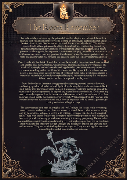 Croc Shaman backstory artwork by Late Night Miniatures