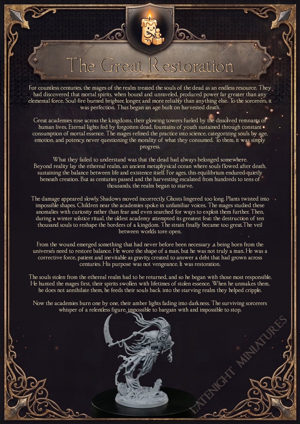 Ghost Collector backstory artwork by Late Night Miniatures