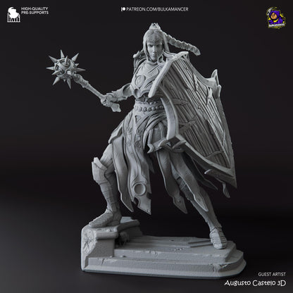 Shadowheart Figure - Baldur's Gate 3 - paintable tabletop miniature product view