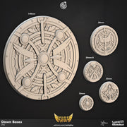 Miniature Bases - resin tabletop miniature front view