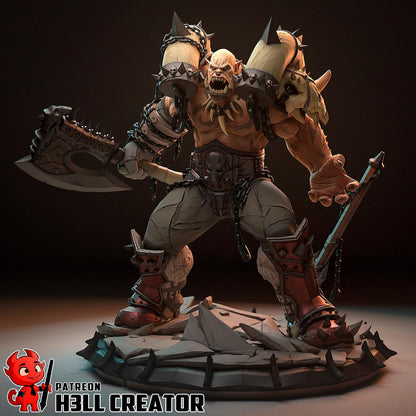 Garrosh Hellscream Figure - World of Warcraft - resin miniature view 6