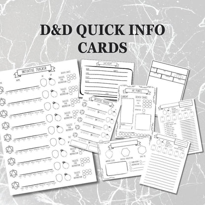 Quick Reference Cards Collection - digital download preview