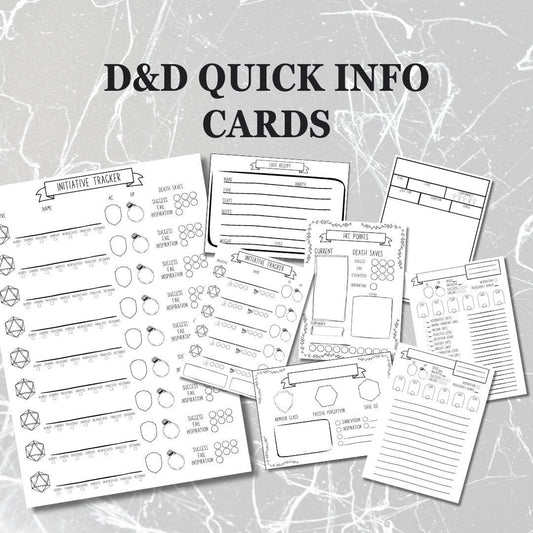 Quick Reference Cards Collection - digital download preview